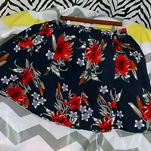 2XL floral Skirt w/ pockets
